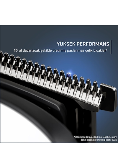 Rowenta Trim & Style 8'i 1 Arada, 6 Taraklı Çelik Bıçaklı Tıraş Makinesi 4 Saat