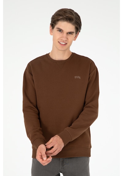 U.S. Polo Assn. Erkek Kahverengi Basic Sweatshirt 50295148-VR029 U.S. Polo Assn. Erkek Kahverengi Basic Sweatshirt 50295148-VR029