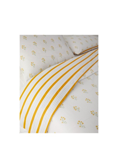 English Home Butter Bloom Pamuklu Tek Kişilik Nevresim Seti 160x220 Cm Hardal Hardal Sarı