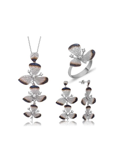 Gümüş Çiçek Kadın Set (551168010)