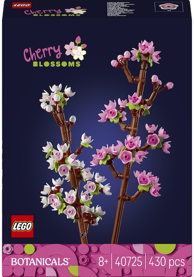 LEGO® Kiraz Çiçekleri Kutlama Hediyesi 40725 – 8 Yaş ve Üzeri Çocuklar için 2 Dal İçeren Yaratıcı Oyuncak Yapım Seti (430 Parça)