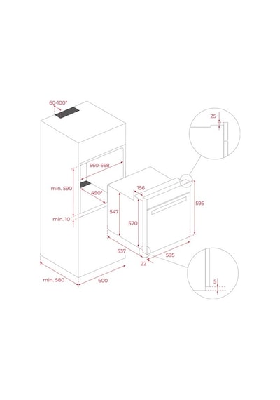 Teka HLB 85-G1 P BM 70 L MaestroPizza Ankastre Fırın
