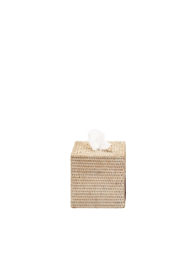 Basket Mendil Kutusu, Kare, Tezgah Üstü, 15xh15cm - Beyaz Beyaz