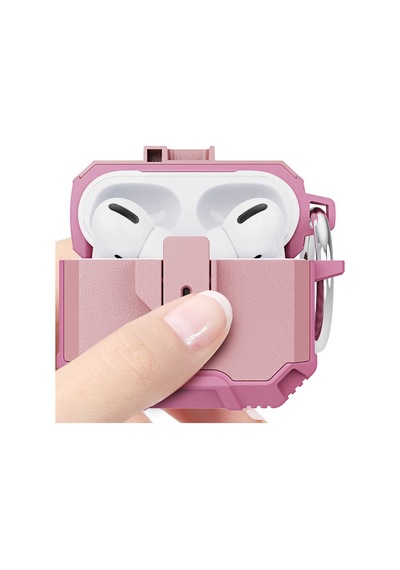 Apple AirPods Uyumlu 3. Nesil Kılıf Zore Airbag 27 Silikon Pembe