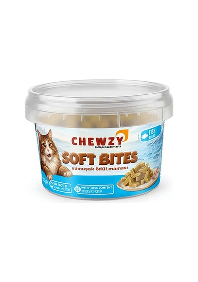 Chewzy Kediler İçin Yumuşak Ödül Maması Balıklı 130 Gr 300-30009.01