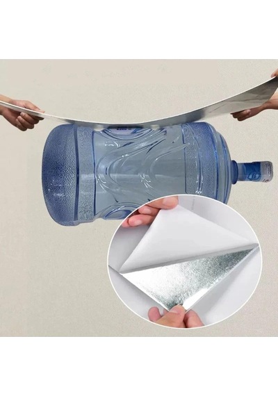 Gri Mermer Desen Yapışkanlı Pvc Duvar Kaplama Mutfak Banyo Sticker 30 60cm 6 Adet 1,08mt2 Diğer