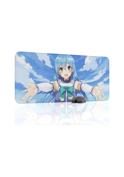 Konosuba Kaymaz Dikişli Kauçuk Oyuncu Mousepad V5 - 90x40 Xxl Gaming Mouse Pad Fare Altlığı