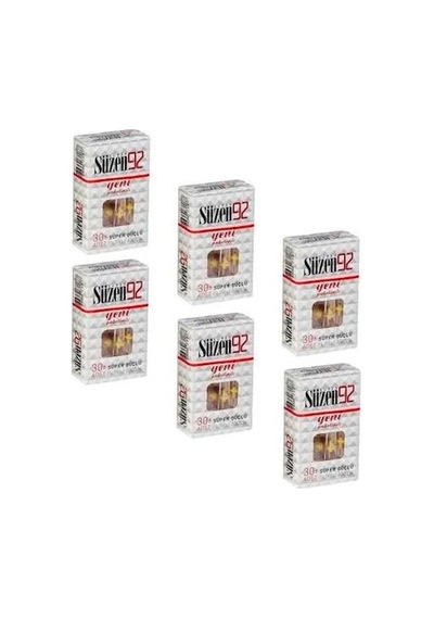 Süzen92 Süper Güçlü Filtreli Ağızlık 30'lu x 6 Paket