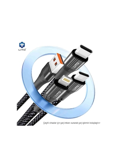 Lito Usb-type C Hızlı Şarj Örgü+metal-ld14
