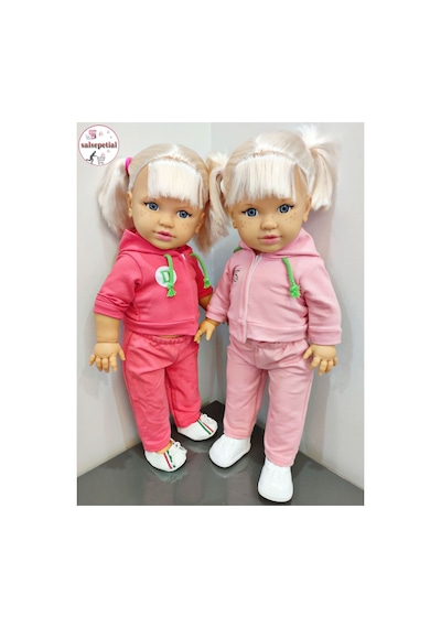 Büyük Boy Et Bebek 46cm Kokulu Kutulu Model Bebek Eşofmanlı Tina Bebek 46cm Pembe