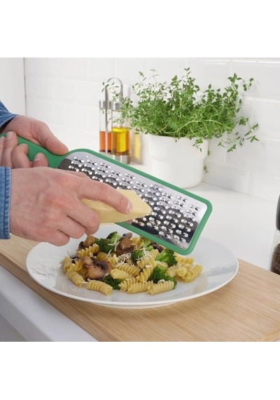 Ikea Uppfylld Çift Yönlü El Rendesi 30 Cm Krom Marul Yeşili Gri - Yeşil