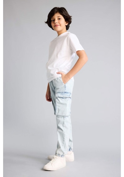 Defacto Jogger Fıt Jean Pantolon Erkek Çocuk F9711a826spnm39 Mavi-nm39
