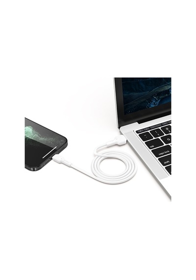 Recci Rtc-n26c Usb-a To Type-c Hızlı Şarj Özellikli Data Ve Şarj Kablosu 1m Beyaz
