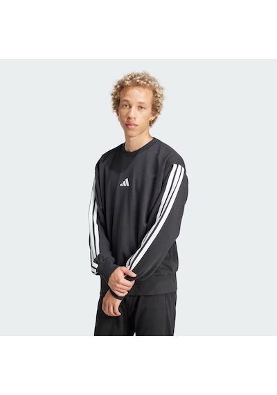 Black/whıte Adidas Erkek Günlük Sweatshirt M 3s Ft Swt Je6372 Siyah