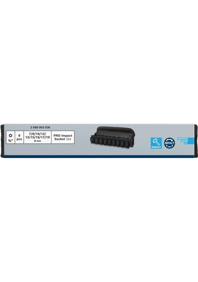 Bosch Pro 3/8" 7-19 Mm Havalı Lokma Takımı 9 Prç 2608003036
