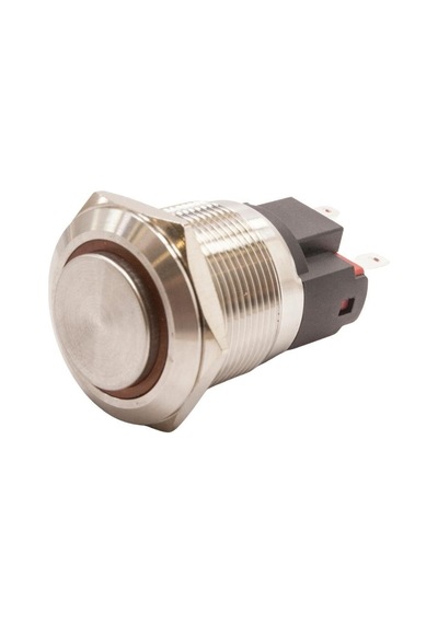 Motorobit 22E-G1Z-E 22Mm Çıkık Anahtarlı Işıklı Metal Buton - Sarı