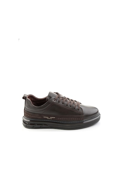 Bambi Kahve Hakiki Deri Erkek Sneaker E01080226343