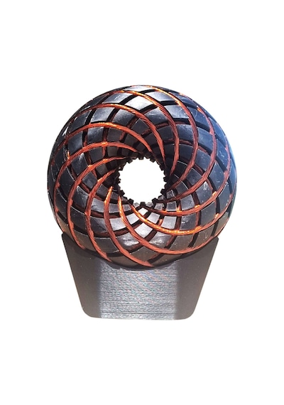 Z Torus Energy Epoksi Rodin Coil Pemf 15cm Siyah