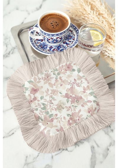 Romantik Çiçek Bahçesi Saçaklı Sunum Peçetesi - Pastel Vintage Bohem Pudra Kahve Yanı Sunum Mendili Okyanus Altın Sarısı Romantik Çiçek Bahçesi Saçaklı Sunum Peçetesi - Pastel Vintage Bohem Pudra Kahve Yanı Sunum Mendili Okyanus Altın Sarısı