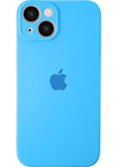 Apple Uyumlu iPhone 14 Kılıf Logolu Kamera Korumalı Altı Kapalı İçi Kadife Lansman Kapak - Kırmızı