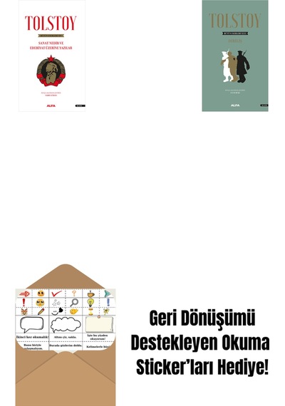 Tolstoy Bütün Eserleri 15 + Tolstoy Bütün Eserleri 13 Ciltli + Okuma Sticker'ları