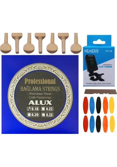 Alux 0.18 Çelik Kısa Sap Bağlama Teli 5'Li Ekonomik Set