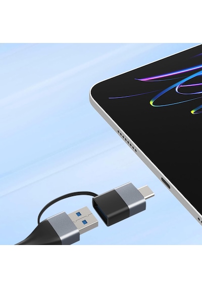 Microcase Alüminyum Gövde 2.5g Rj45 Ethernet Dönüştürücü - Usb 3.0 Ve Type-c 2'si 1 Arada İnternet Adaptörü-al5812