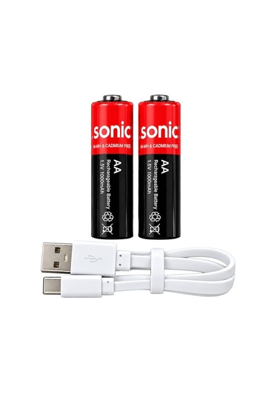 Asonic Pl1400 1.5v 1400 Mah-2600 Mvh Type-c Şarjlı 2'li Aa Pil