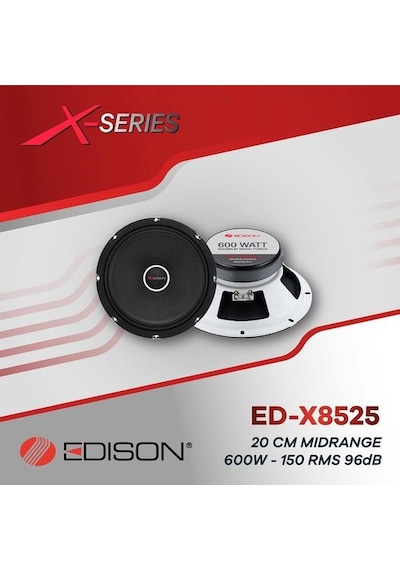 Yeni Ürün Edison 20 Cm Midrange Hoparlör 150 Rms