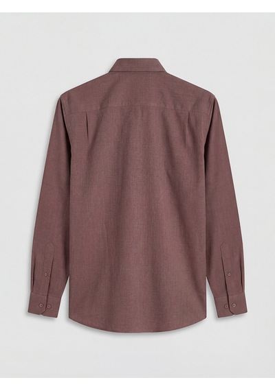 Lcwaıkıkı Classic Pembe Regular Fit Keten Görünümlü Erkek Gömlek
