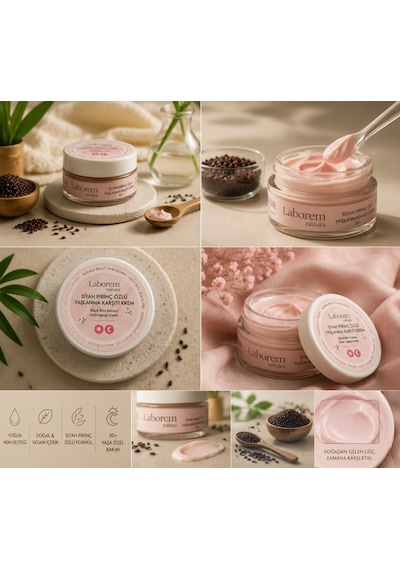 Laborem Natura Siyah Pirinç Özlü Anti-Aging Bakım Kremi 50 ML