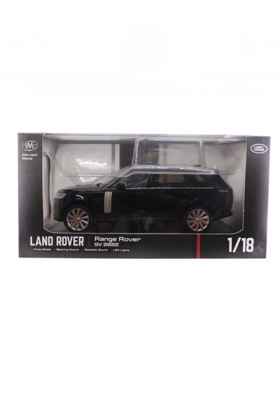 Hmb 1:18 Ölçek Range Rover Sv 2022 Siyah Minyatür Metal Model Araba