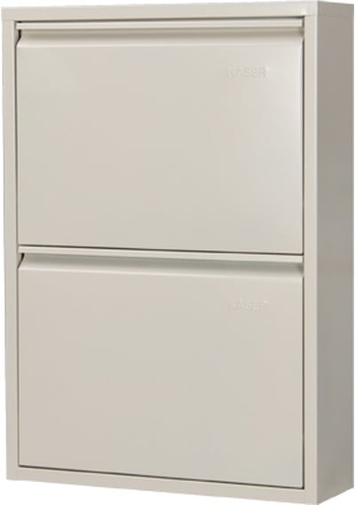Kaser Metal 2 Li Metal Ayakkabılık Krem