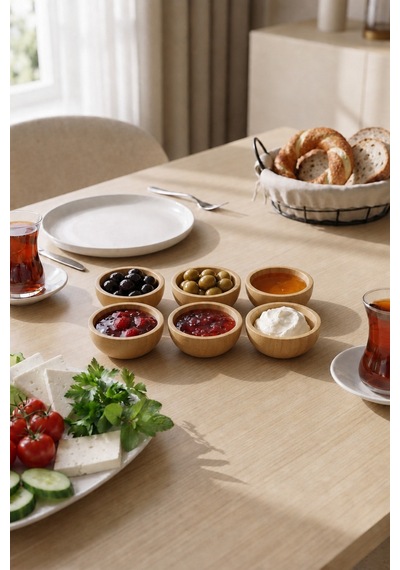 6'lı Bambu Sosluk Kase Seti 6,5 Cm Mini Çerezlik, Kahvaltılık, Mezelik, Reçellik, Baharatlık Sunum Kasesi Şık Mutfak Ve Sofra Sunumu Bej Bej 6'lı Bambu Sosluk Kase Seti 6,5 Cm Mini Çerezlik, Kahvaltılık, Mezelik, Reçellik, Baharatlık Sunum Kasesi Şık Mutfak Ve Sofra Sunumu Bej Bej