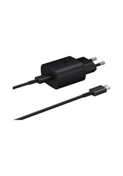Samsung Uyumlu Type-c 25w Siyah Hızlı Şarj Aleti