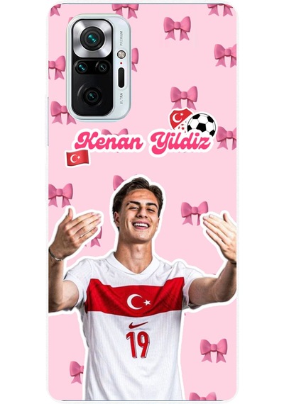 Redmi Note 10 Pro Uyumlu Kenan Yıldız Kurdele Baskılı Silikon Kılıf Renkli