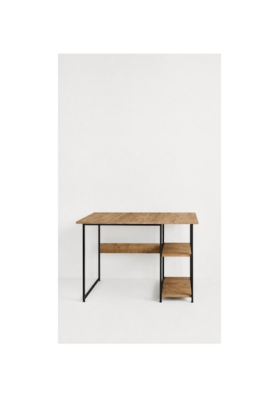 Vienna 2 Raflı Metal Ayak Çalışma Masası Laptop Masası Bilgisayar Masası 60x120cm Siyah - Çam Vienna 2 Raflı Metal Ayak Çalışma Masası Laptop Masası Bilgisayar Masası 60x120cm Siyah - Çam