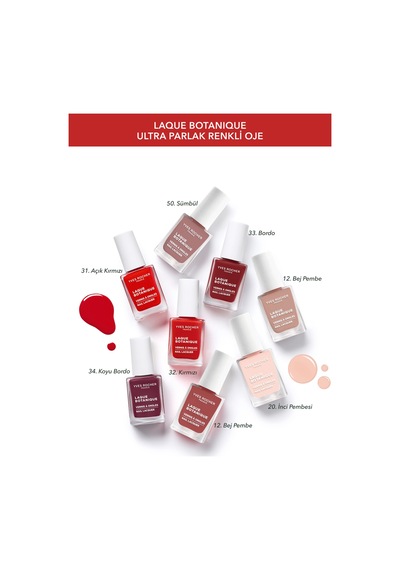 Yves Rocher Laque Botanique Ultra Parlak Renkli Vegan Oje - 32 Kırmızı Tırnak Dostu & Vegan