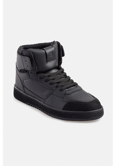 Avva Erkek Siyah Yüksek Bilekli Esnek Taban Sneaker Ayakkabı A31Y8027 Gri