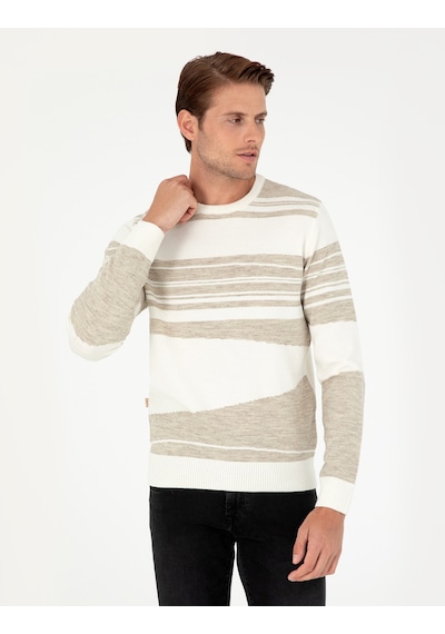 Pierre Cardin Erkek Kum Melanj Kazak /triko 50296418-vr123 Kum Melanj