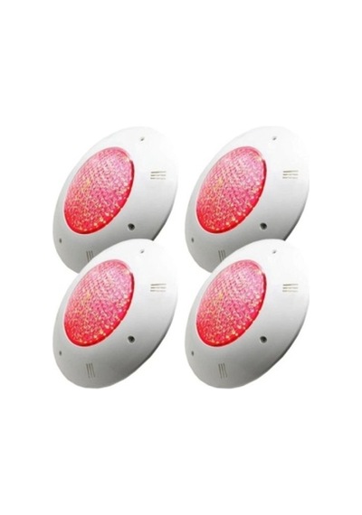 4 Adet 30 Watt 12 Volt Led Kırmızı Sıva Üstü Havuz Lambası Tenda 30w