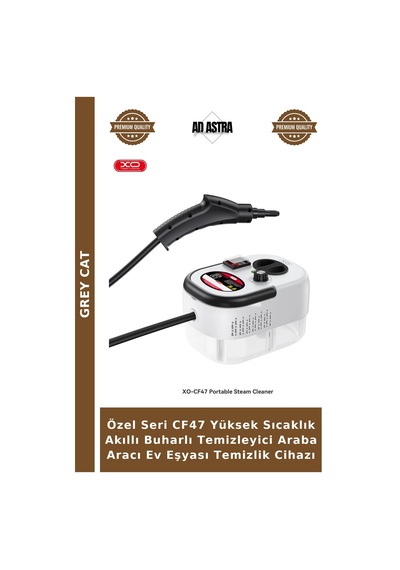 Özel Seri Cf47 Yüksek Sıcaklık Akıllı Buharlı Temizleyici Araba Aracı Ev Eşyası Temizlik Cihazı