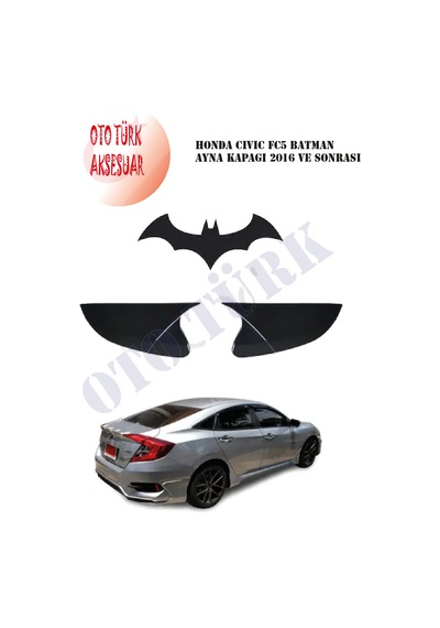 Honda Civic Fc5 Yarasa Batman Ayna Kapağı 2016 Ve Sonrası Cıvıc