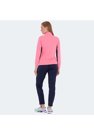 Slazenger RECTOR Kadın Fermuarlı Dik Yaka Cepli Fuşya Eşofman Takımı
