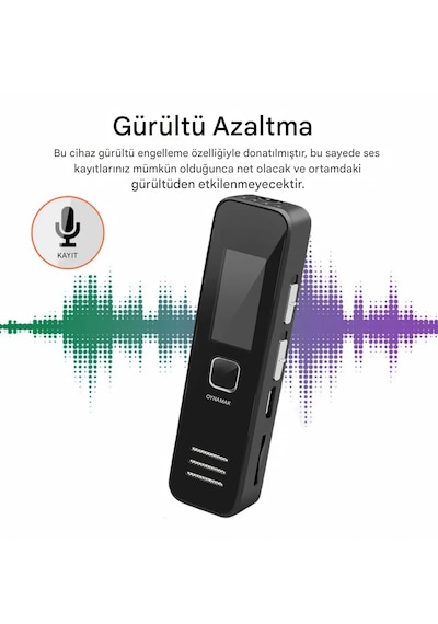 Ultratekno Kb60 64 Gb Dijital Ekranlı Kulaklık li Profesyonel Ses Kayıt Cihazı