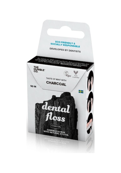The Humble Co. Dental Floss Kömür Etkili Diş İpi 50 M