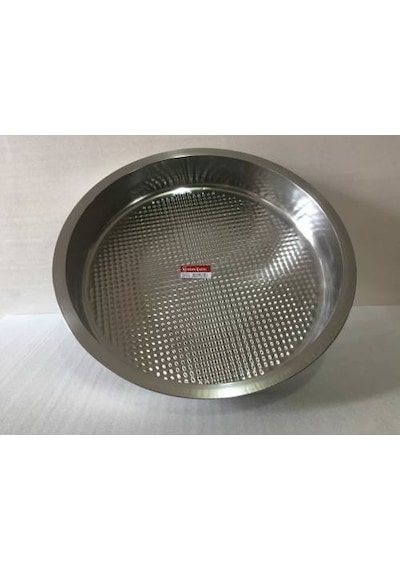 Çiğ Köfte Tepsisi - 6 Numara - Çelik Leğen Motifli - 54 CM