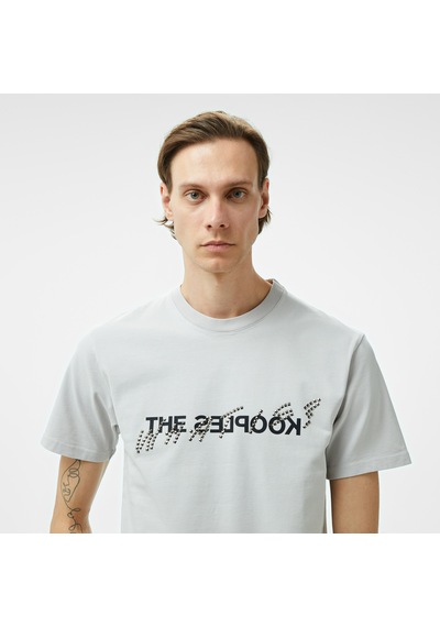 The Kooples Erkek Gri T-shırt Mavi