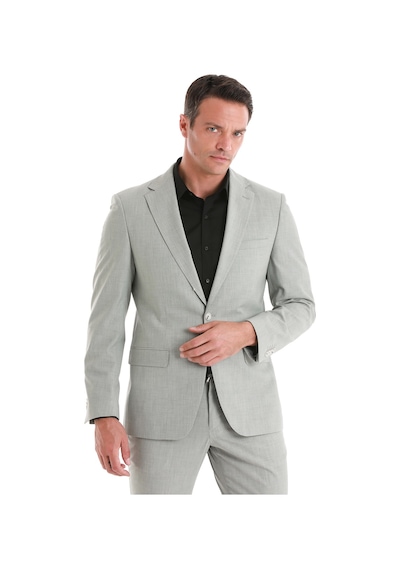 Hatemoğlu Gri Slim Fit Desenli Mono Yaka Klasik Takım Elbise 33202024c005 328 Gri