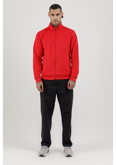 Airlife Sportswear Tam Boy Fermuarlı Erkek Dik Yakalı Eşofman Takımı Kırmızı Red